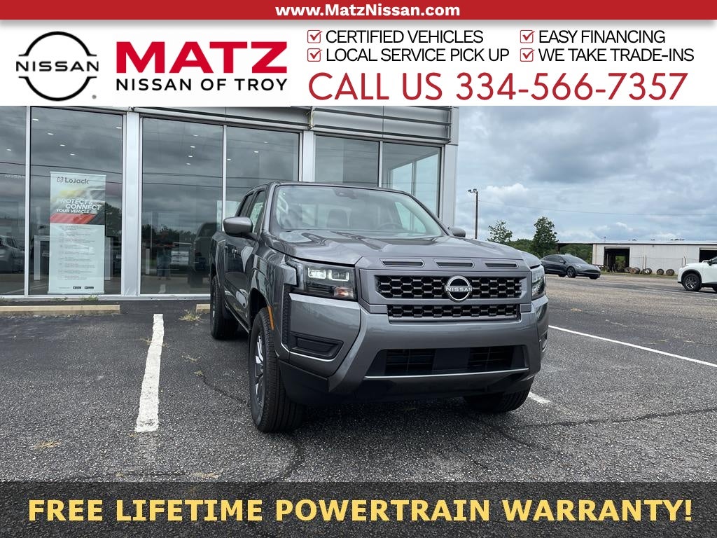 Gray (Gun Metallic) 2026 Nissan Frontier Pickup Truck 4X2 9-Speed Automatic