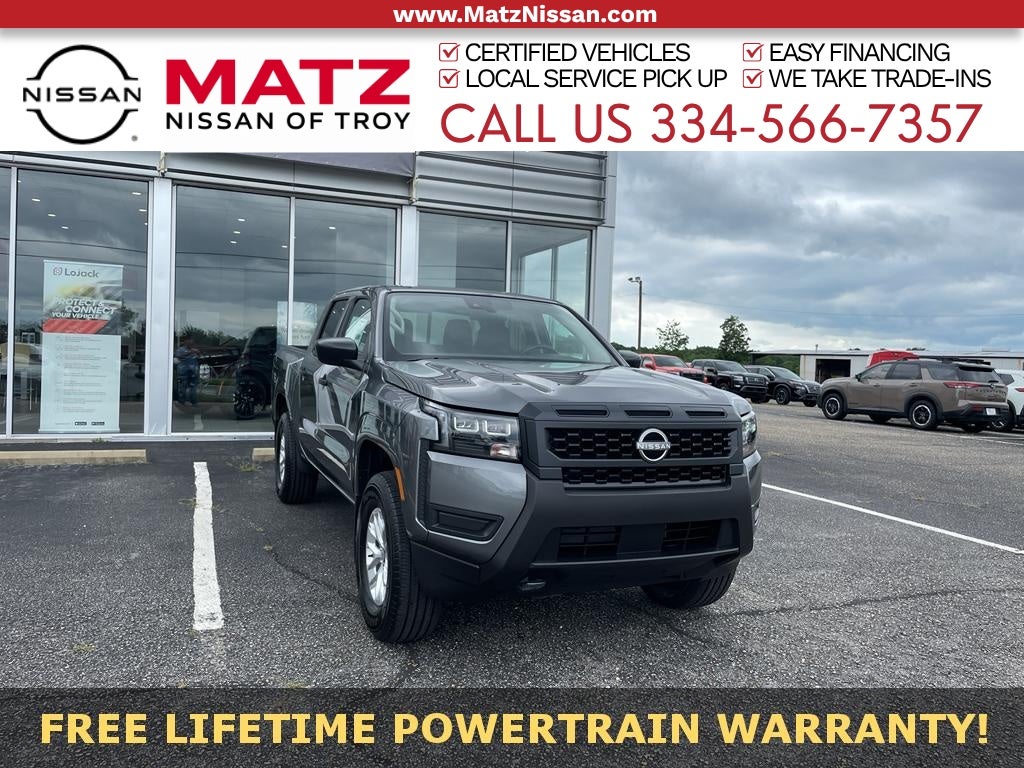 Gray (Gun Metallic) 2026 Nissan Frontier Pickup Truck Four-Wheel Drive 9-Speed Automatic
