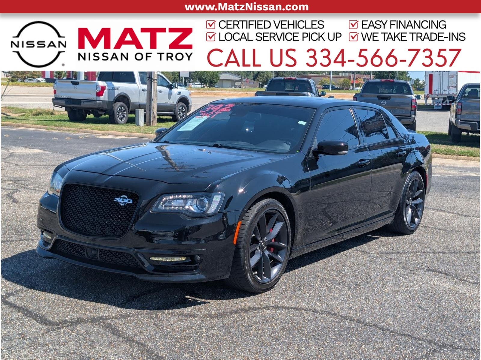 Gloss Black 2023 Chrysler 300 Sedan Rear-Wheel Drive 8-Speed Automatic