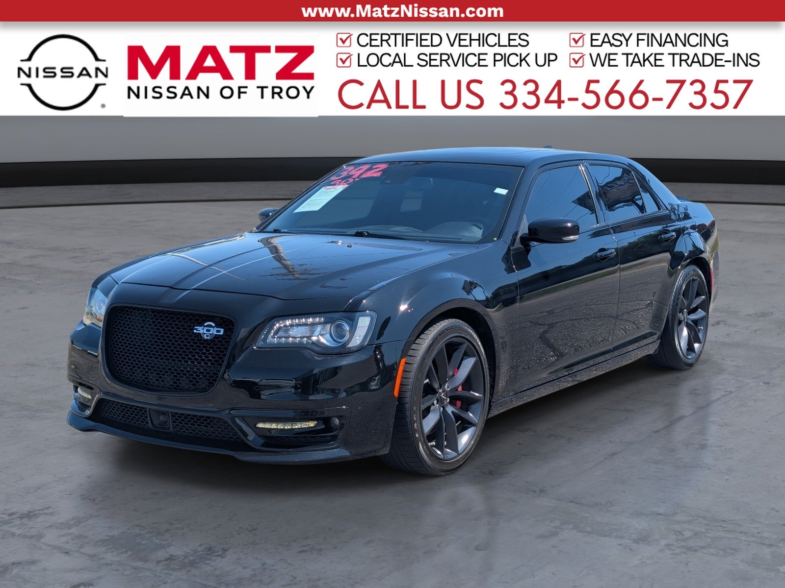 Gloss Black 2023 Chrysler 300 Sedan Rear-Wheel Drive 8-Speed Automatic