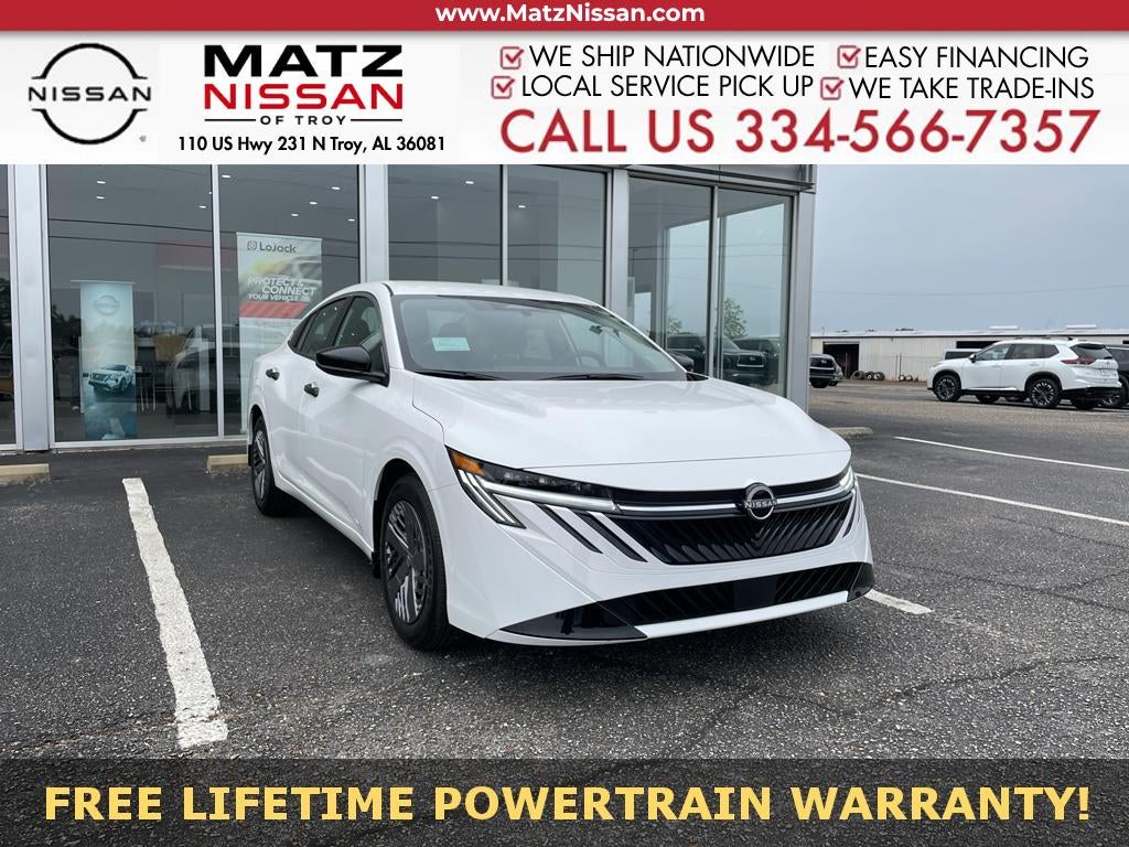 White (Fresh Powder) 2026 Nissan Sentra Sedan Front-Wheel Drive Continuously Variable Transmission