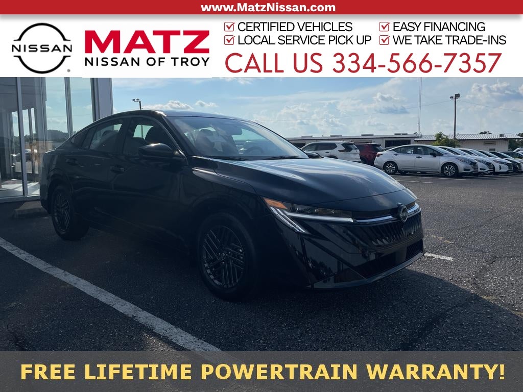 Super Black 2026 Nissan Sentra Sedan Front-Wheel Drive Continuously Variable Transmission