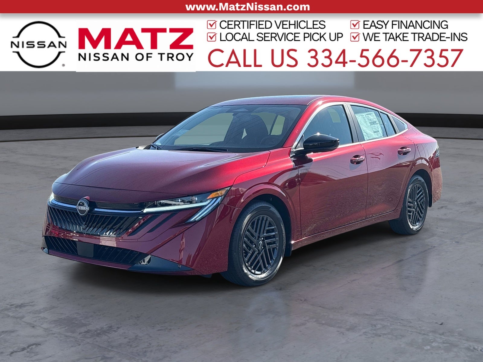 Red (Scarlet Ember Tintcoat) 2027 Nissan Sentra Sedan Front-Wheel Drive Continuously Variable Transmission