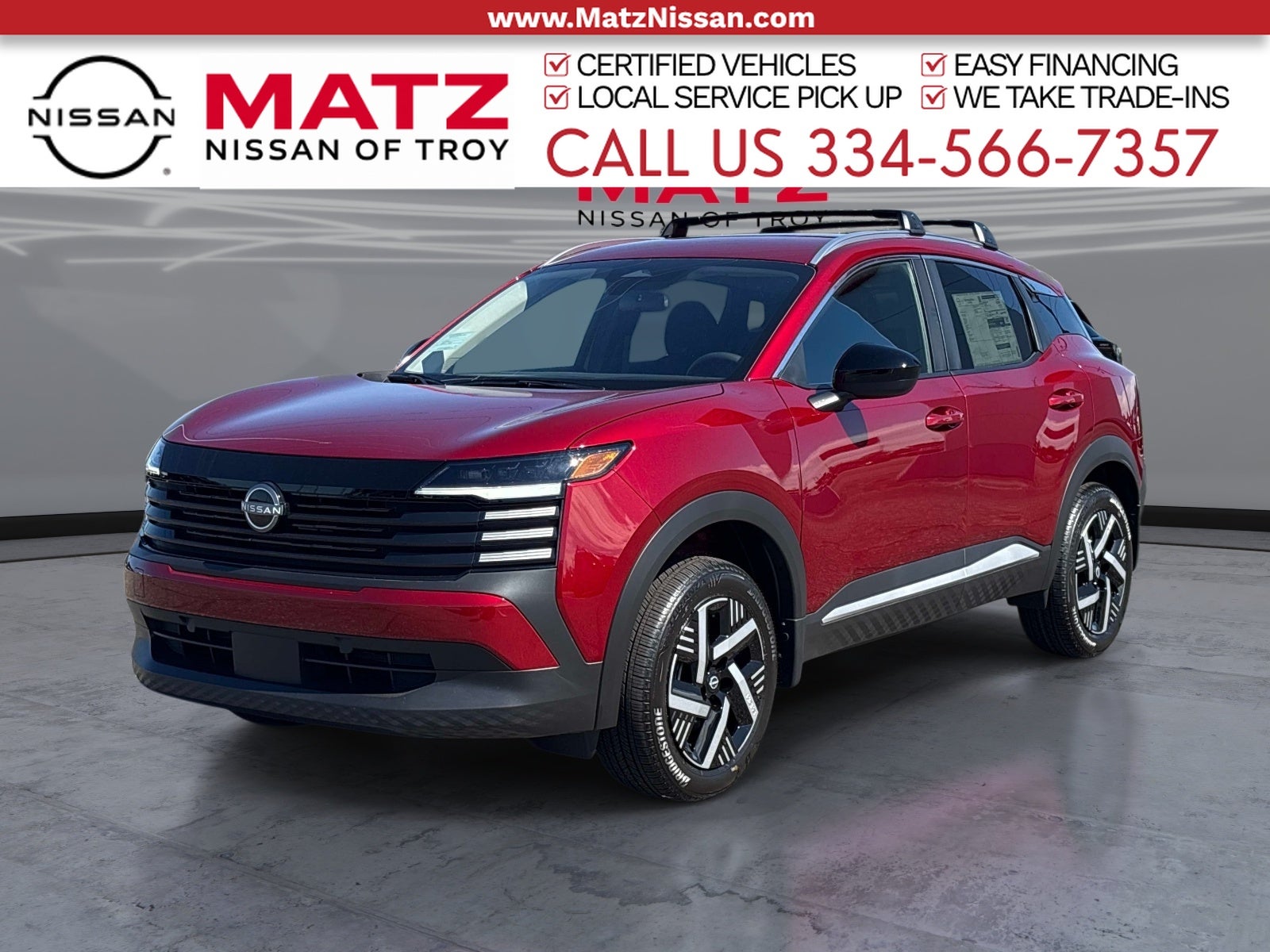 Red (Scarlet Ember Tintcoat) 2027 Nissan Kicks SUV / Crossover Front-Wheel Drive Continuously Variable Transmission