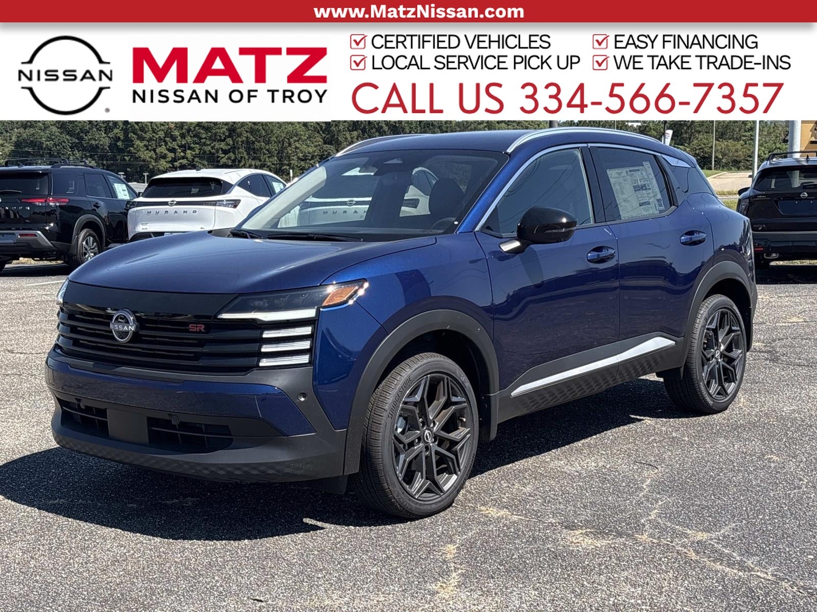 Deep Blue Pearl 2026 Nissan Kicks SUV / Crossover Front-Wheel Drive Continuously Variable Transmission