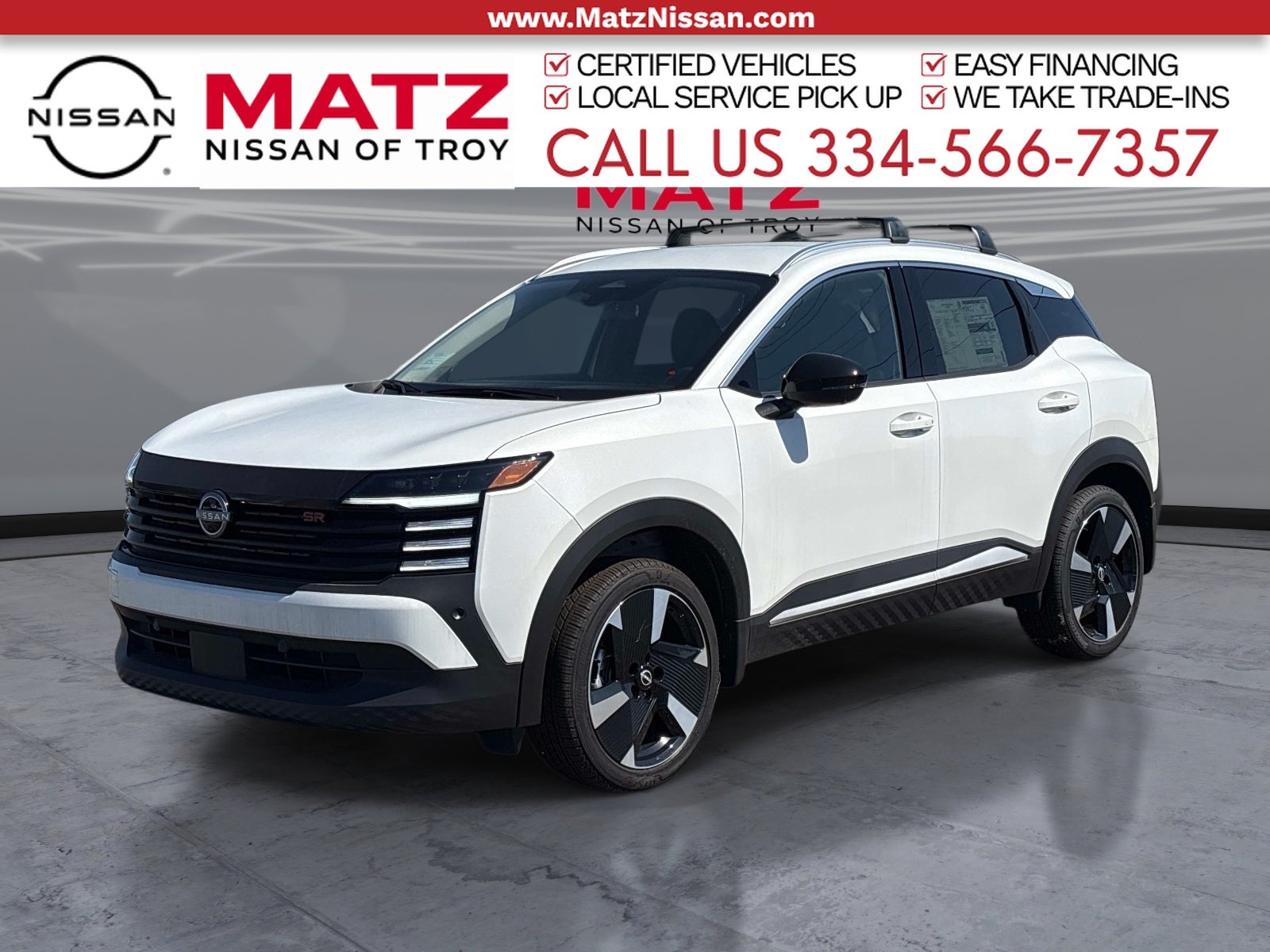 Aspen White Tricoat 2026 Nissan Kicks SUV / Crossover Front-Wheel Drive 