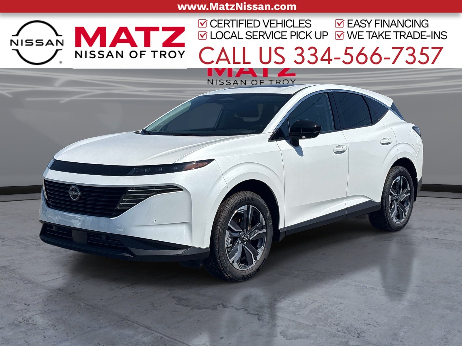 Everest White Pearl Tricoat 2026 Nissan Murano SUV / Crossover All-Wheel Drive 9-Speed Automatic