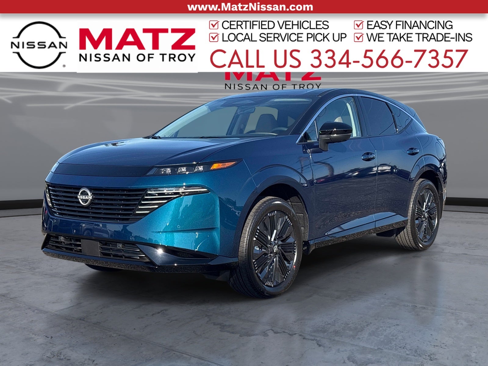 Aurora Blue Pearl Metallic/Super Black 2027 Nissan Murano SUV / Crossover All-Wheel Drive 9-Speed Automatic