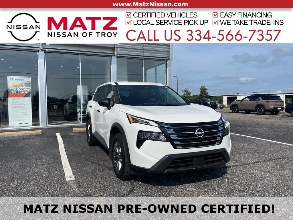 Glacier White 2025 Nissan Rogue SUV / Crossover All-Wheel Drive Continuously Variable Transmission