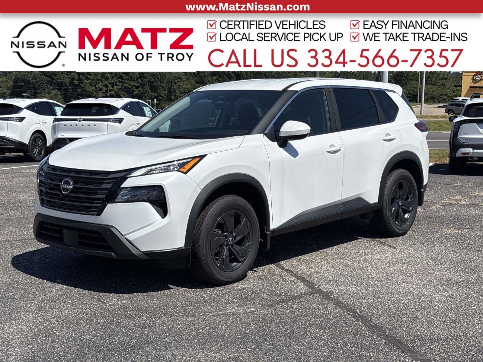 Everest White Pearl Tricoat 2026 Nissan Rogue SUV / Crossover Front-Wheel Drive Continuously Variable Transmission