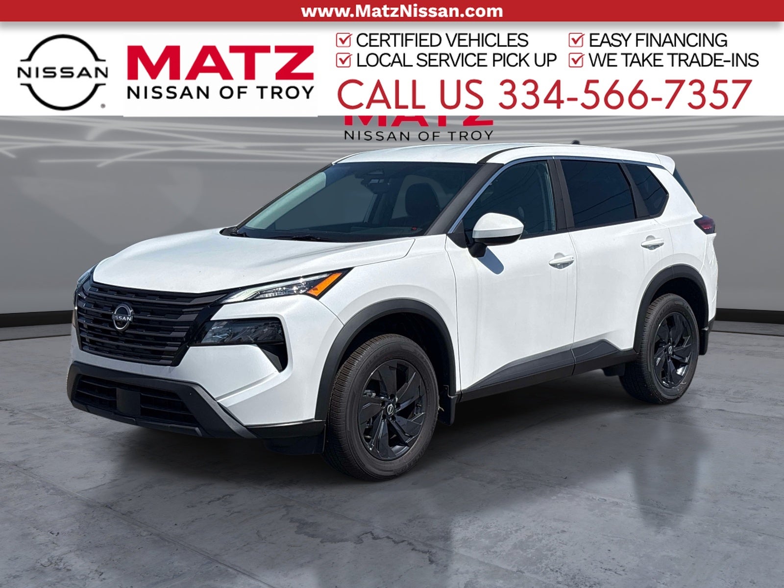 Everest White Pearl Tricoat 2026 Nissan Rogue SUV / Crossover Front-Wheel Drive Continuously Variable Transmission