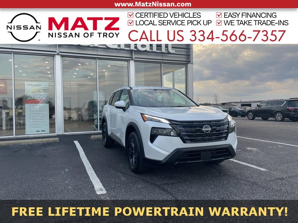 Everest White Pearl Tricoat 2026 Nissan Rogue SUV / Crossover Front-Wheel Drive Continuously Variable Transmission