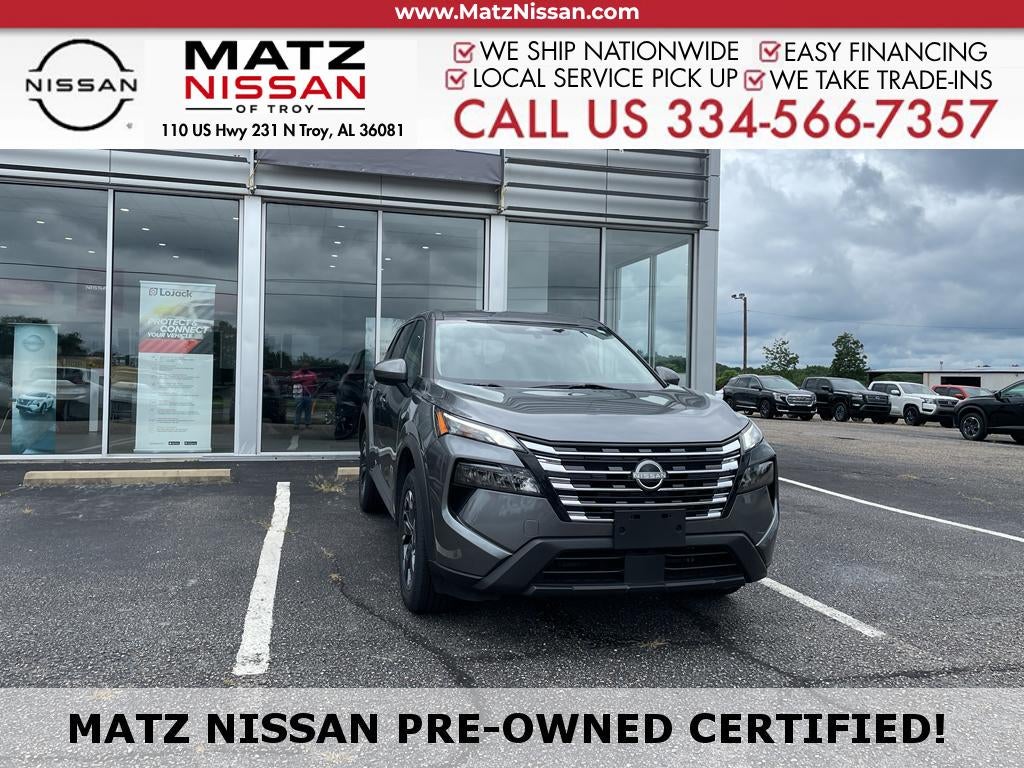 Gray (Gun Metallic) 2024 Nissan Rogue SUV / Crossover Front-Wheel Drive Continuously Variable Transmission