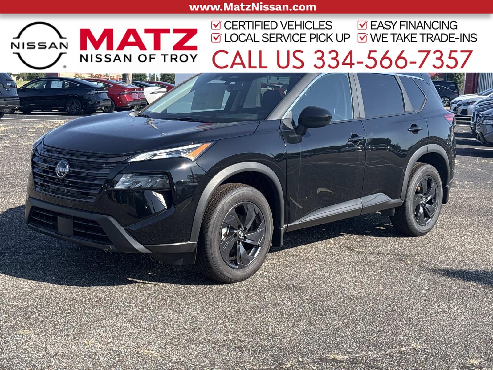 Super Black 2026 Nissan Rogue SUV / Crossover Front-Wheel Drive Continuously Variable Transmission