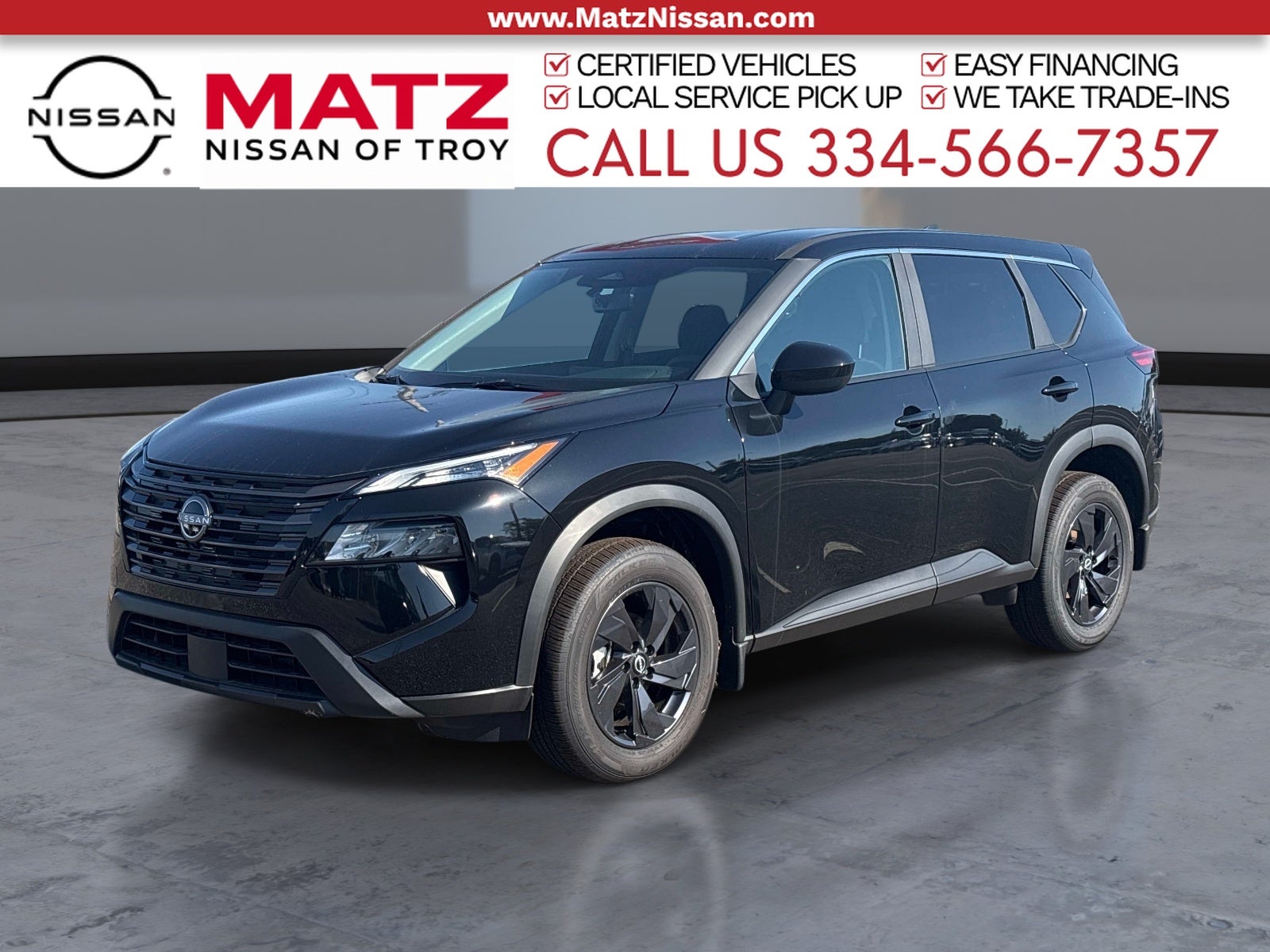 Super Black 2026 Nissan Rogue SUV / Crossover Front-Wheel Drive Continuously Variable Transmission