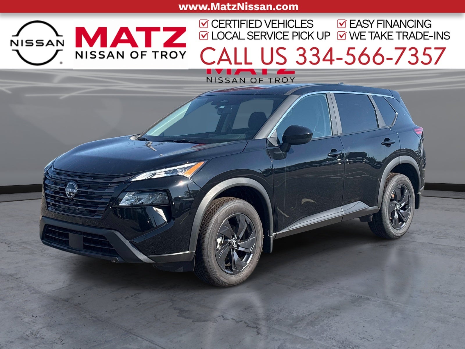 Super Black 2026 Nissan Rogue SUV / Crossover Front-Wheel Drive Continuously Variable Transmission