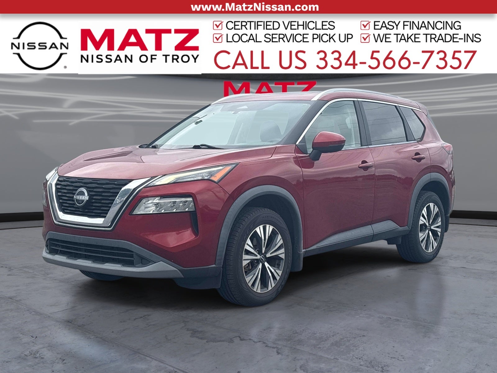 Red (Scarlet Ember Tintcoat) 2023 Nissan Rogue SUV / Crossover Front-Wheel Drive Continuously Variable Transmission