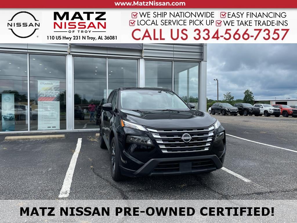 Super Black 2025 Nissan Rogue SUV / Crossover Front-Wheel Drive Continuously Variable Transmission