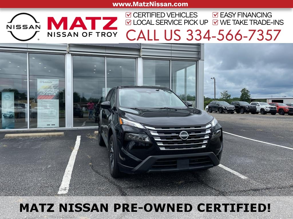 Super Black 2025 Nissan Rogue SUV / Crossover Front-Wheel Drive Continuously Variable Transmission