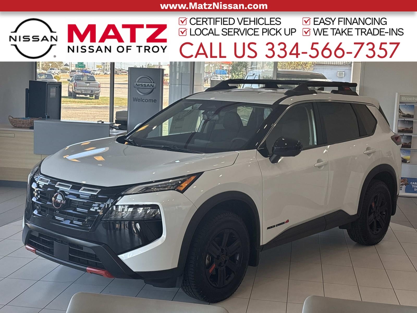 Everest White Pearl Tricoat 2026 Nissan Rogue SUV / Crossover All-Wheel Drive Continuously Variable Transmission