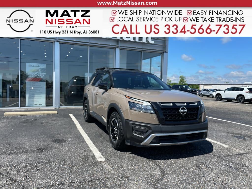 Baja Storm/Super Black Roof 2024 Nissan Pathfinder SUV / Crossover All-Wheel Drive 9-Speed Automatic