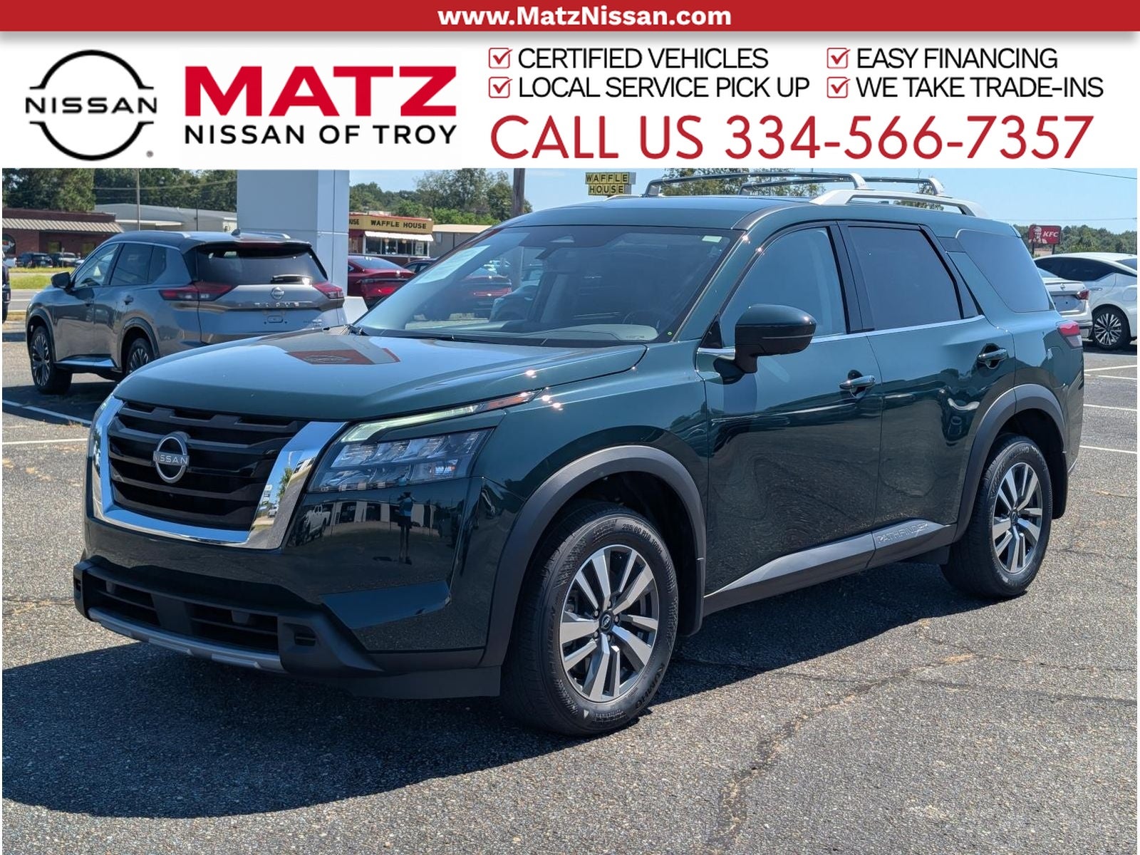 Black (Obsidian Green Pearl) 2025 Nissan Pathfinder SUV / Crossover Front-Wheel Drive 9-Speed Automatic