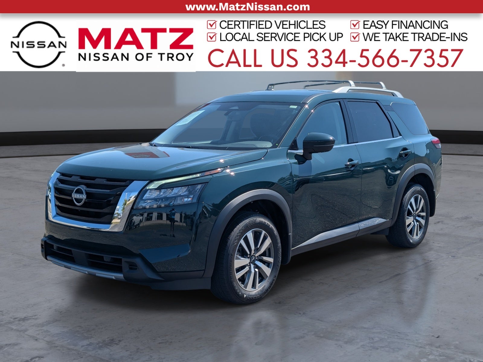 Black (Obsidian Green Pearl) 2025 Nissan Pathfinder SUV / Crossover Front-Wheel Drive 9-Speed Automatic
