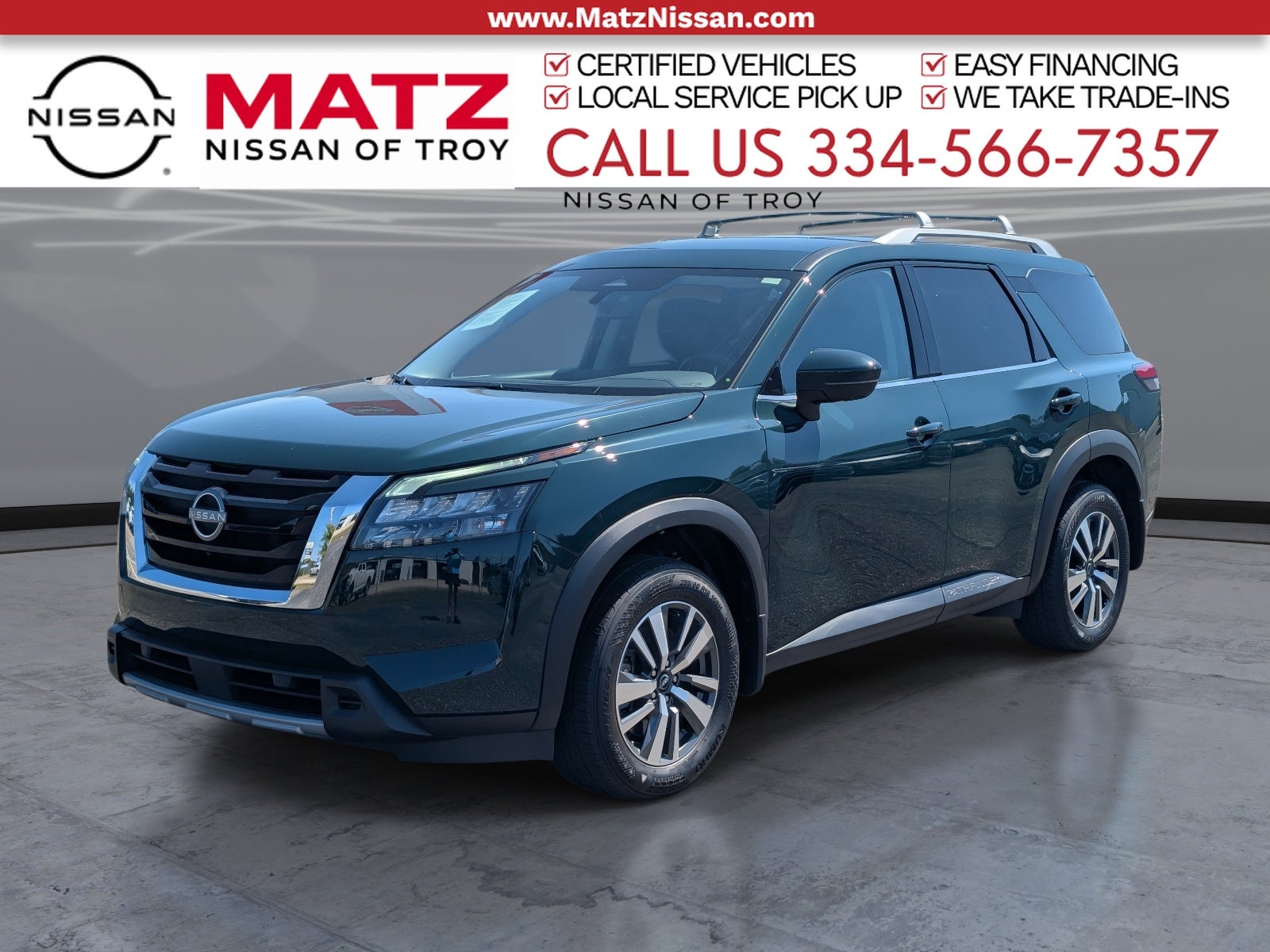 Black (Obsidian Green Pearl) 2025 Nissan Pathfinder SUV / Crossover Front-Wheel Drive 9-Speed Automatic