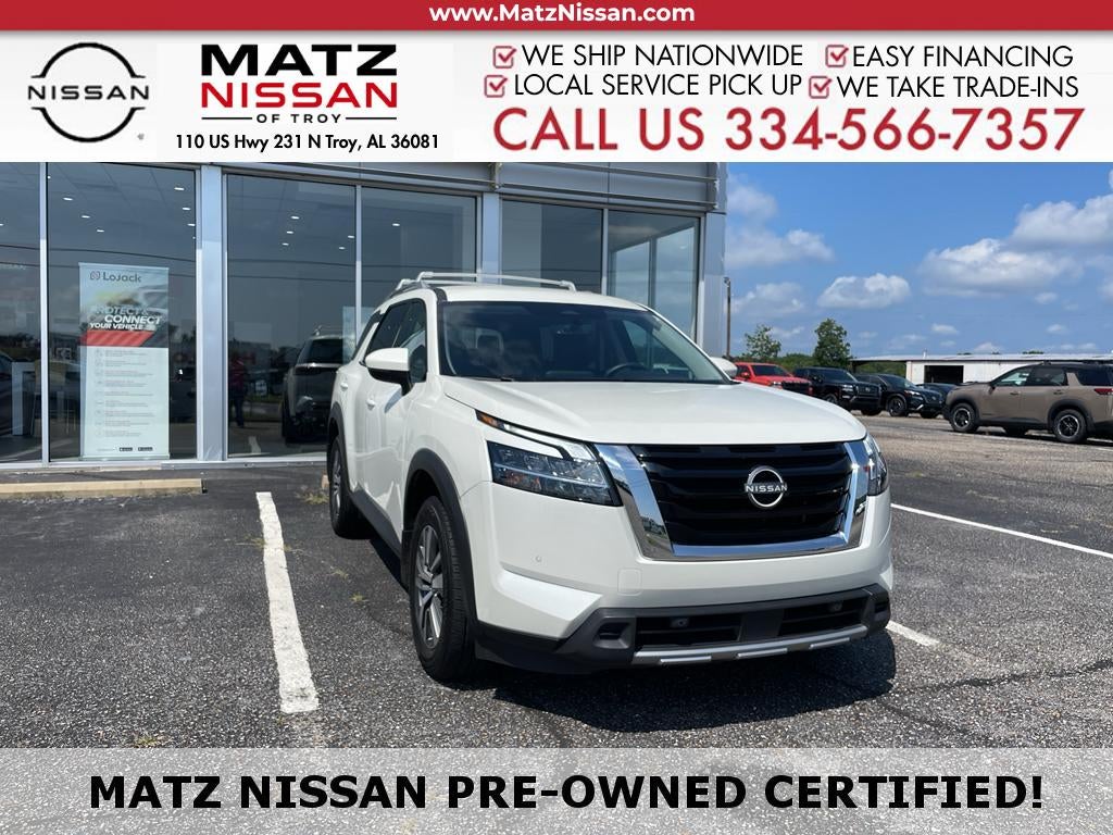 Pearl White Tricoat 2024 Nissan Pathfinder SUV / Crossover Front-Wheel Drive 9-Speed Automatic