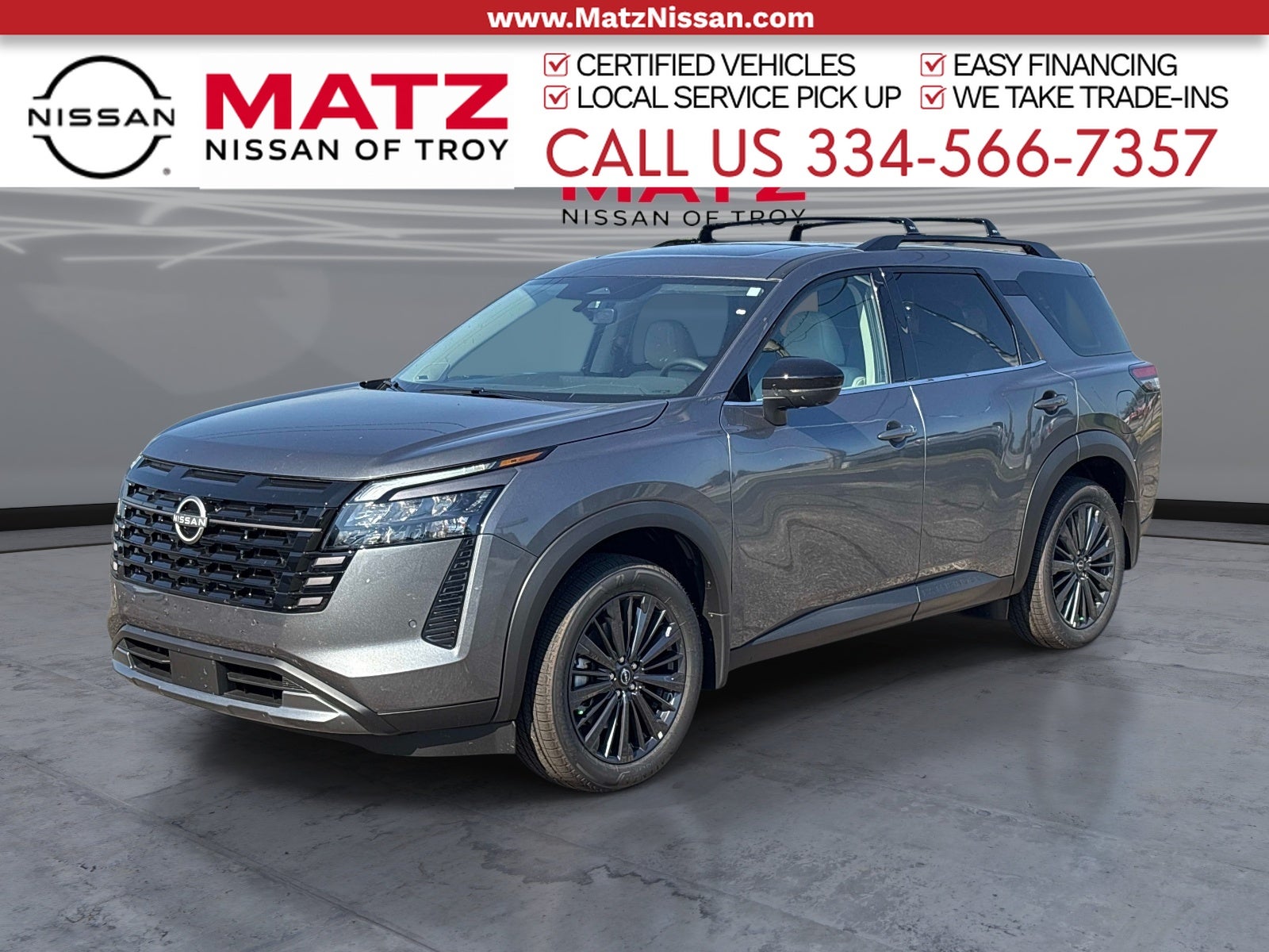 Gray (Gun Metallic) 2026 Nissan Pathfinder SUV / Crossover Front-Wheel Drive 9-Speed Automatic