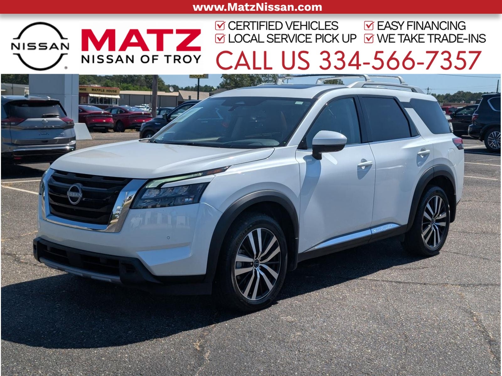Everest White Pearl Tricoat 2025 Nissan Pathfinder SUV / Crossover Front-Wheel Drive 9-Speed Automatic