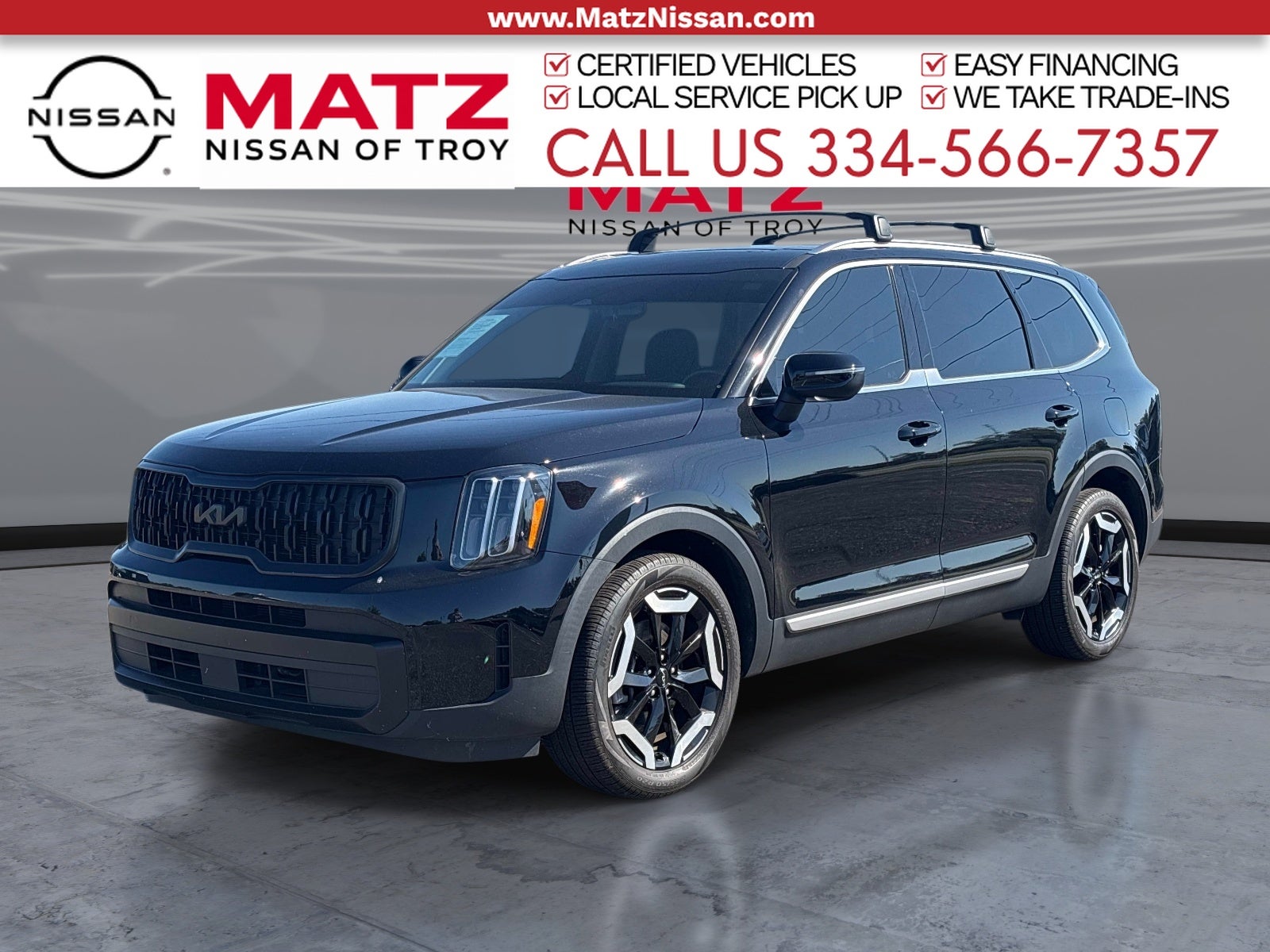 Ebony Black 2024 Kia Telluride SUV / Crossover Front-Wheel Drive 8-Speed Automatic