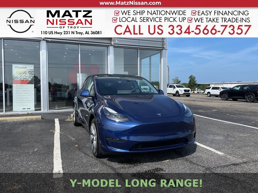 Deep Blue Metallic 2021 Tesla Model Y SUV / Crossover All-Wheel Drive Automatic