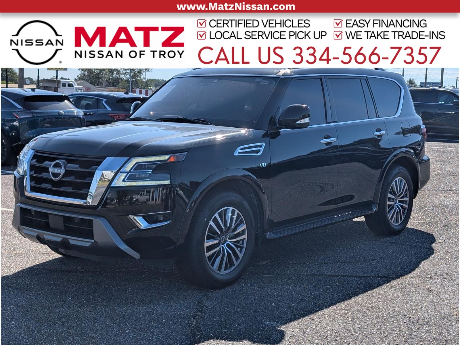 Super Black 2022 Nissan Armada SUV / Crossover 4X2 7-Speed Automatic