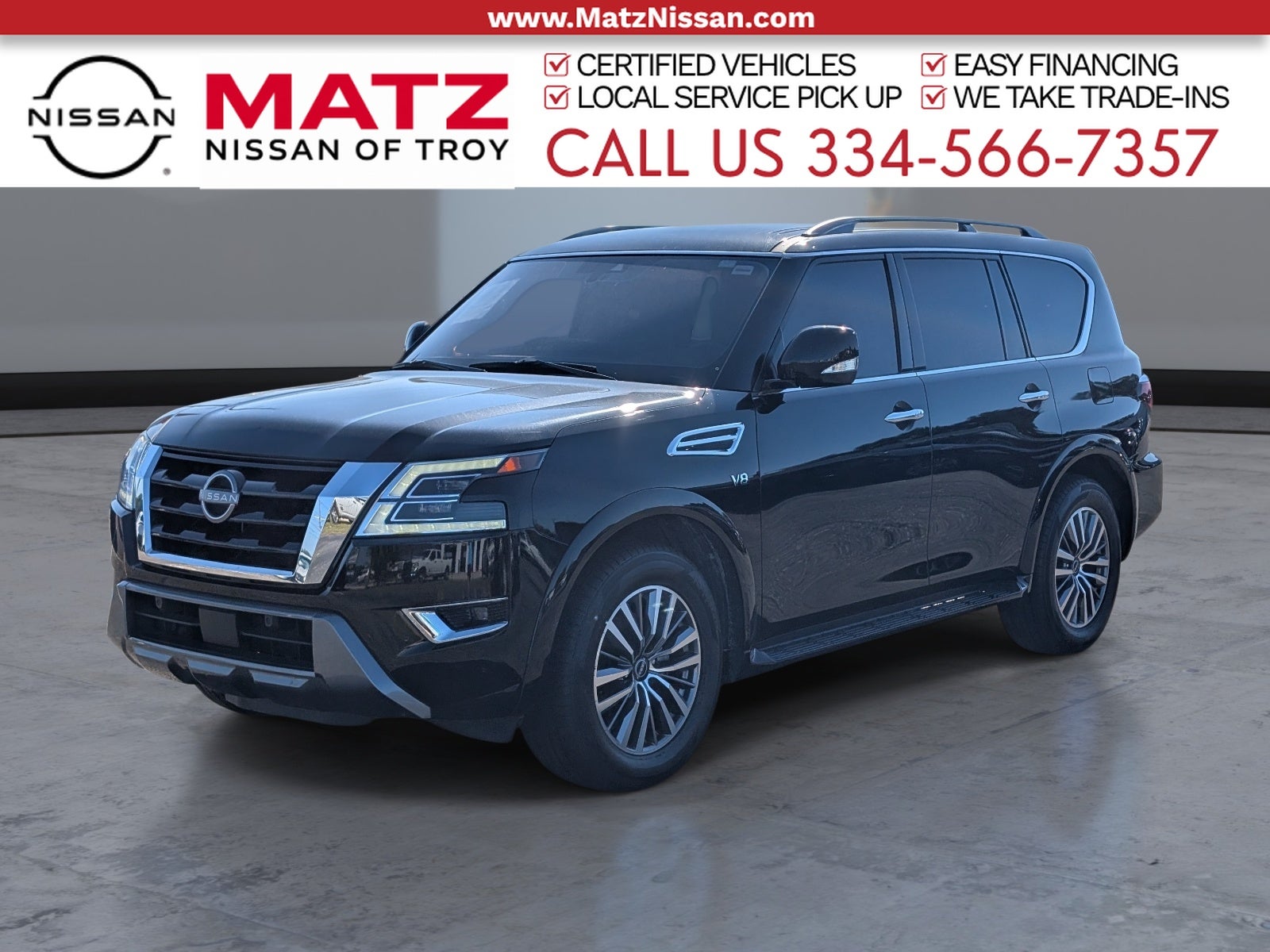 Super Black 2022 Nissan Armada SUV / Crossover 4X2 7-Speed Automatic