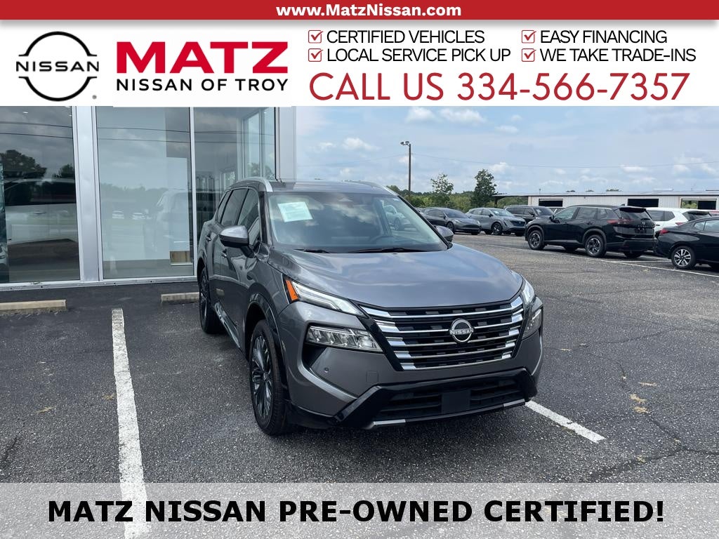 Gray (Gun Metallic) 2025 Nissan Rogue SUV / Crossover All-Wheel Drive Continuously Variable Transmission