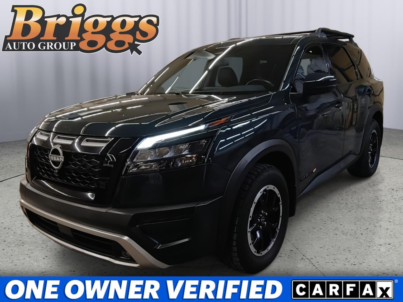 Black (Obsidian Green Pearl) 2023 Nissan Pathfinder Rock Creek 4WD SUV / Crossover All-Wheel Drive Automatic