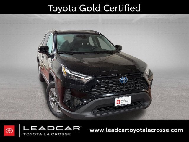 Midnight Black Metallic 2022 Toyota RAV4 Hybrid SUV / Crossover All-Wheel Drive Continuously Variable Transmission