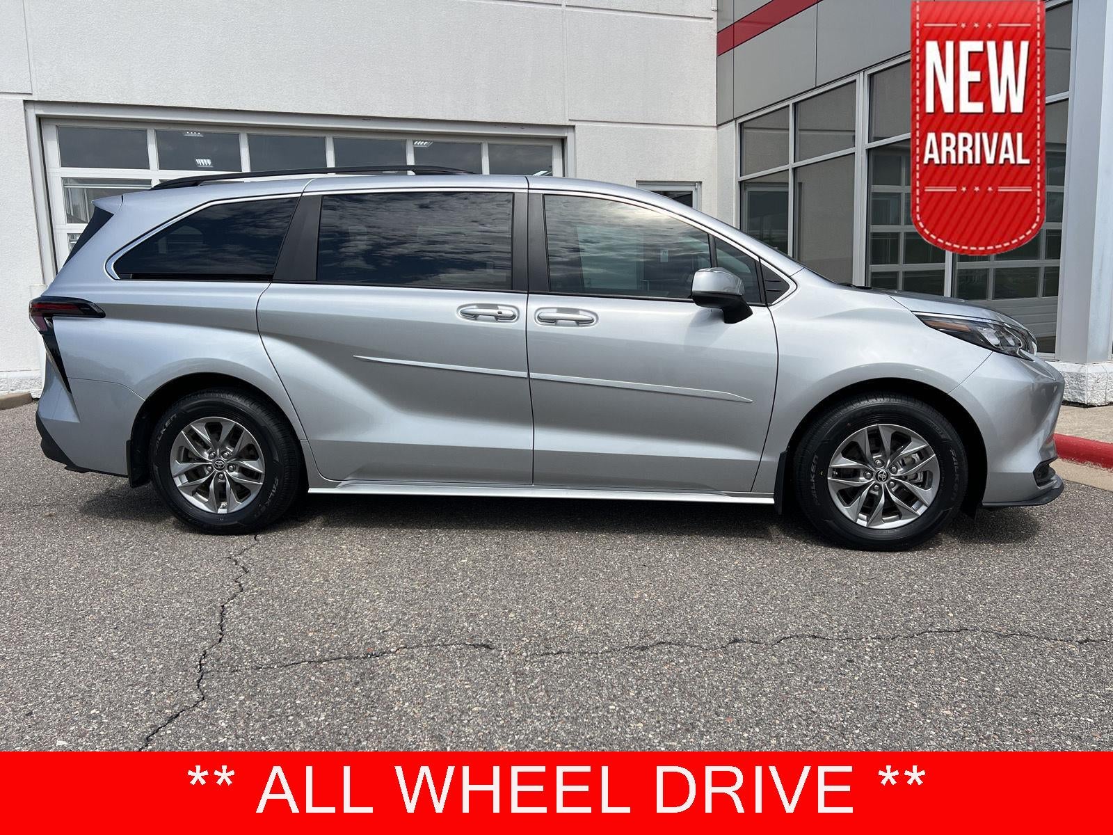 Celestial Silver Metallic 2024 Toyota Sienna Minivan All-Wheel Drive Continuously Variable Transmission