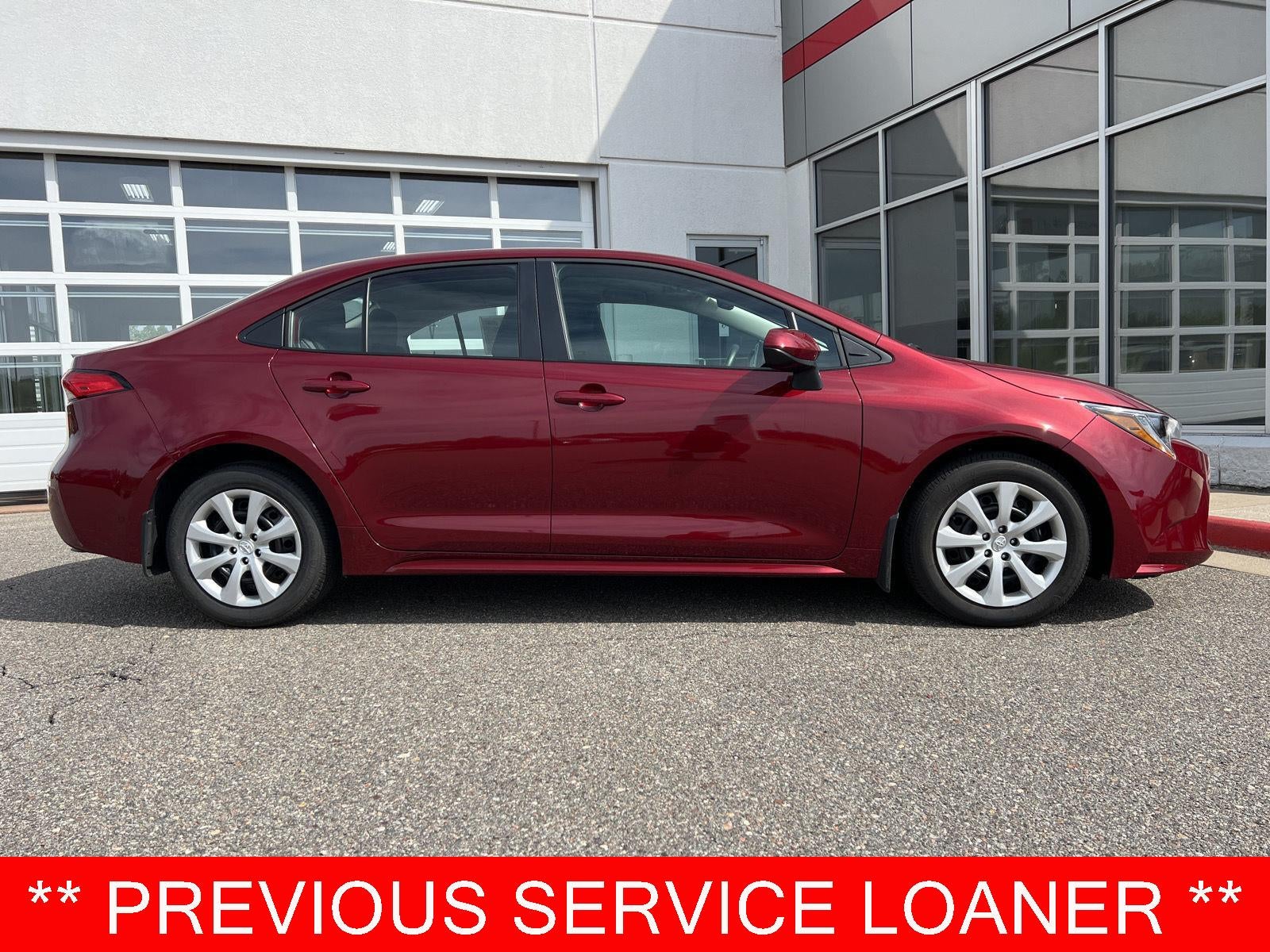 Red (Ruby Flare Pearl) 2026 Toyota Corolla LE FWD Sedan Front-Wheel Drive Continuously Variable Transmission