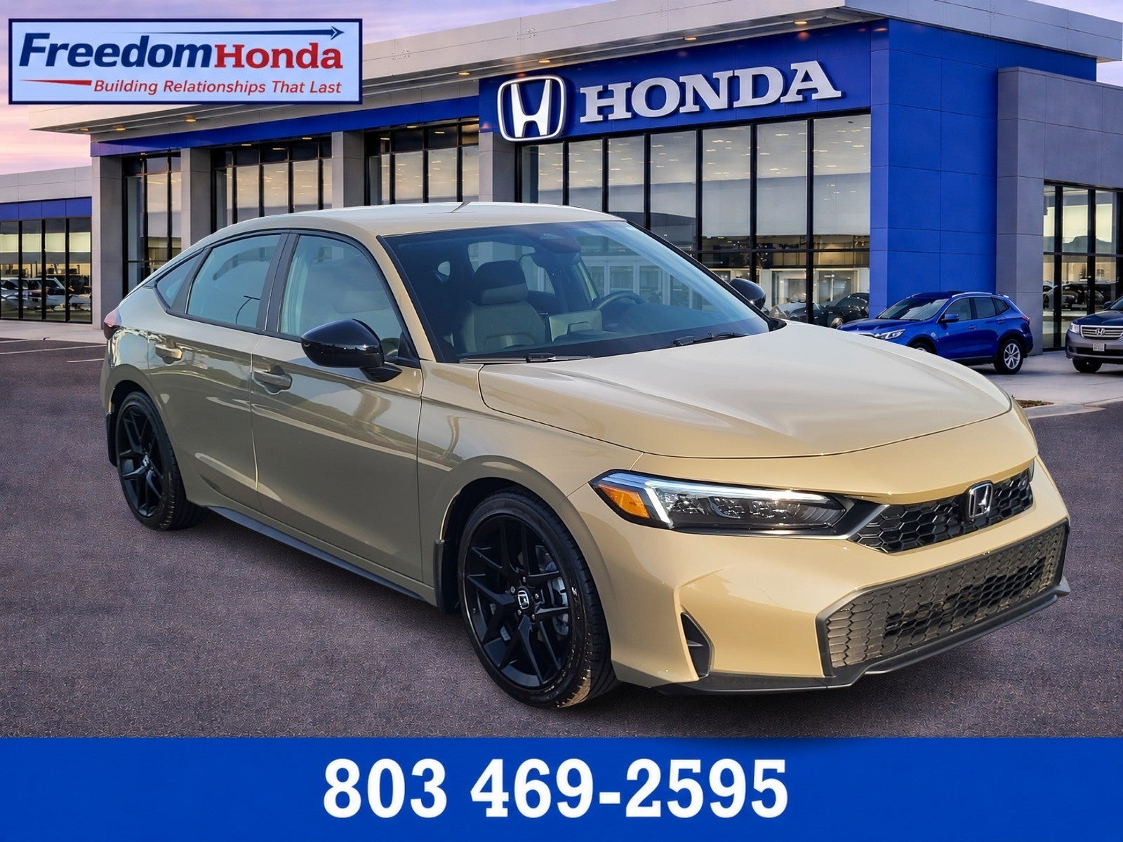 Sand Dune Pearl 2026 Honda Civic Hatchback Hatchback Front-Wheel Drive Automatic