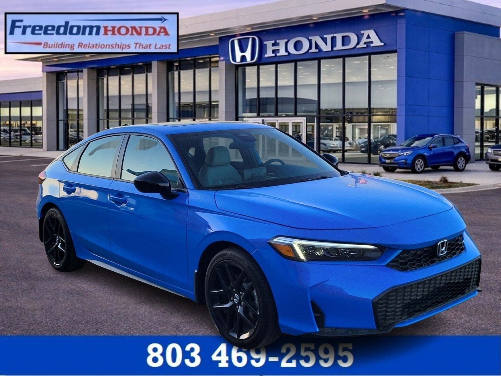 Boost Blue Pearl 2025 Honda Civic Hybrid Sport Hatchback FWD Hatchback Front-Wheel Drive Automatic