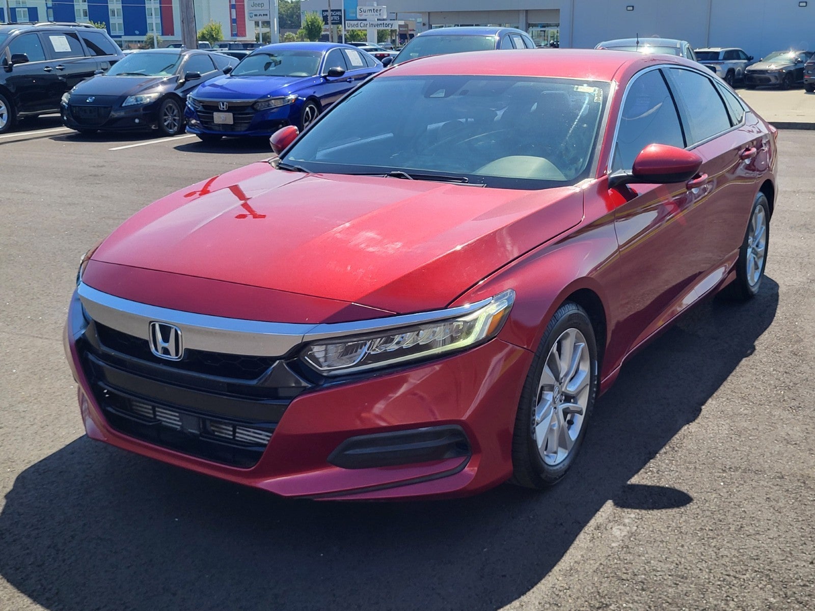 Radiant Red Metal 2019 Honda Accord Sedan Front-Wheel Drive Automatic