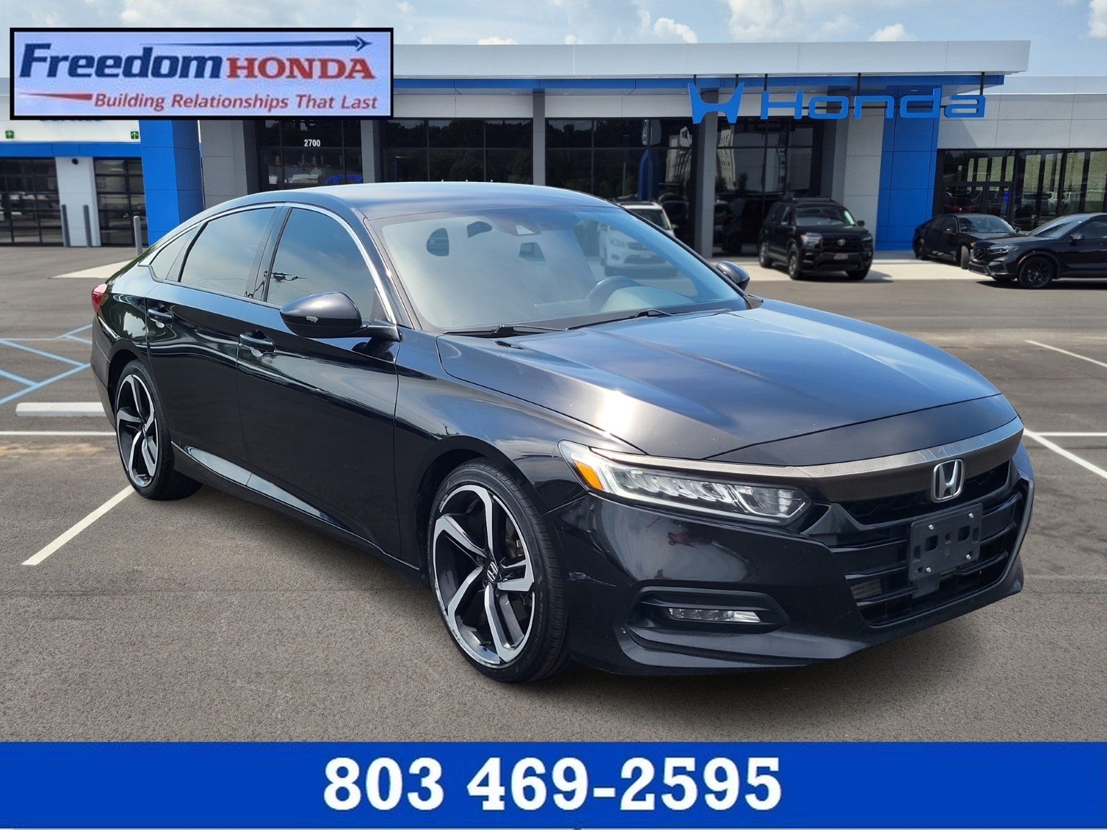 Crystal Black Pearl 2019 Honda Accord Sedan Front-Wheel Drive Automatic