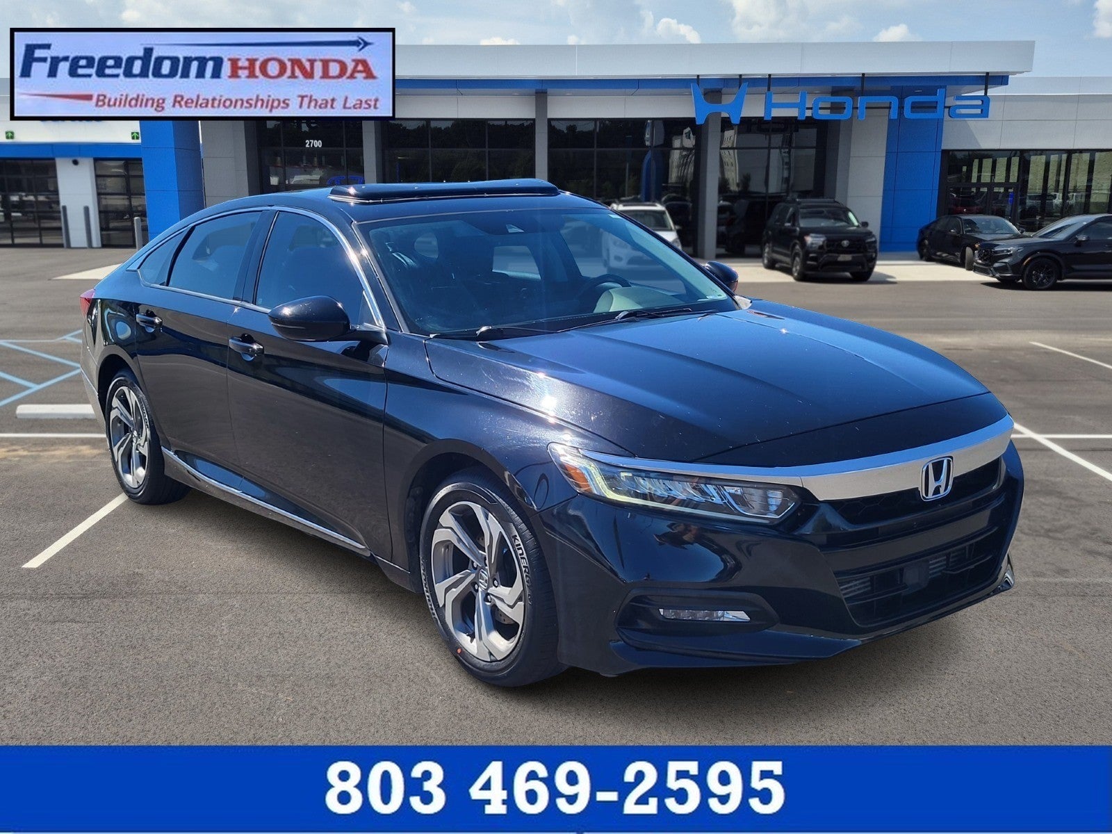 Crystal Black Pearl 2018 Honda Accord Sedan Front-Wheel Drive Automatic