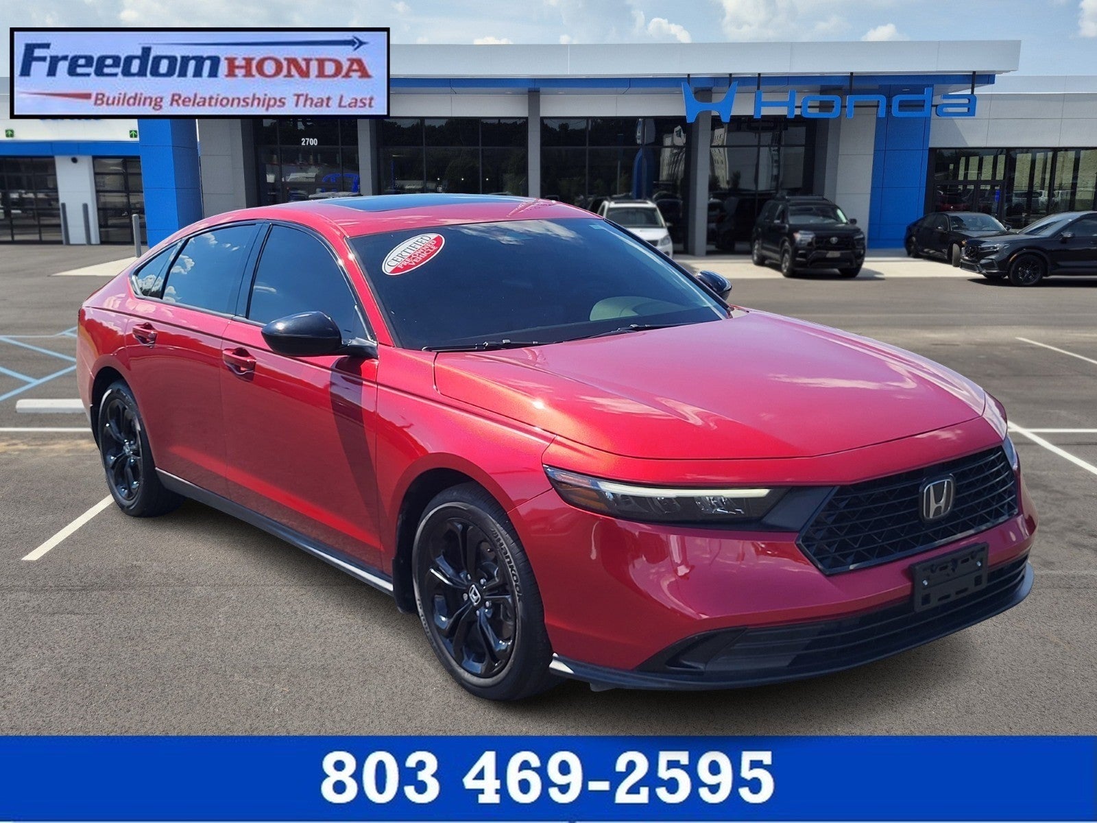 Radiant Red Metallic 2025 Honda Accord Sedan Front-Wheel Drive Automatic