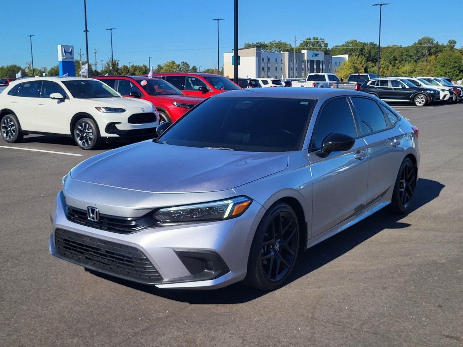 Lunar Silver Meta 2024 Honda Civic Sedan Front-Wheel Drive Automatic