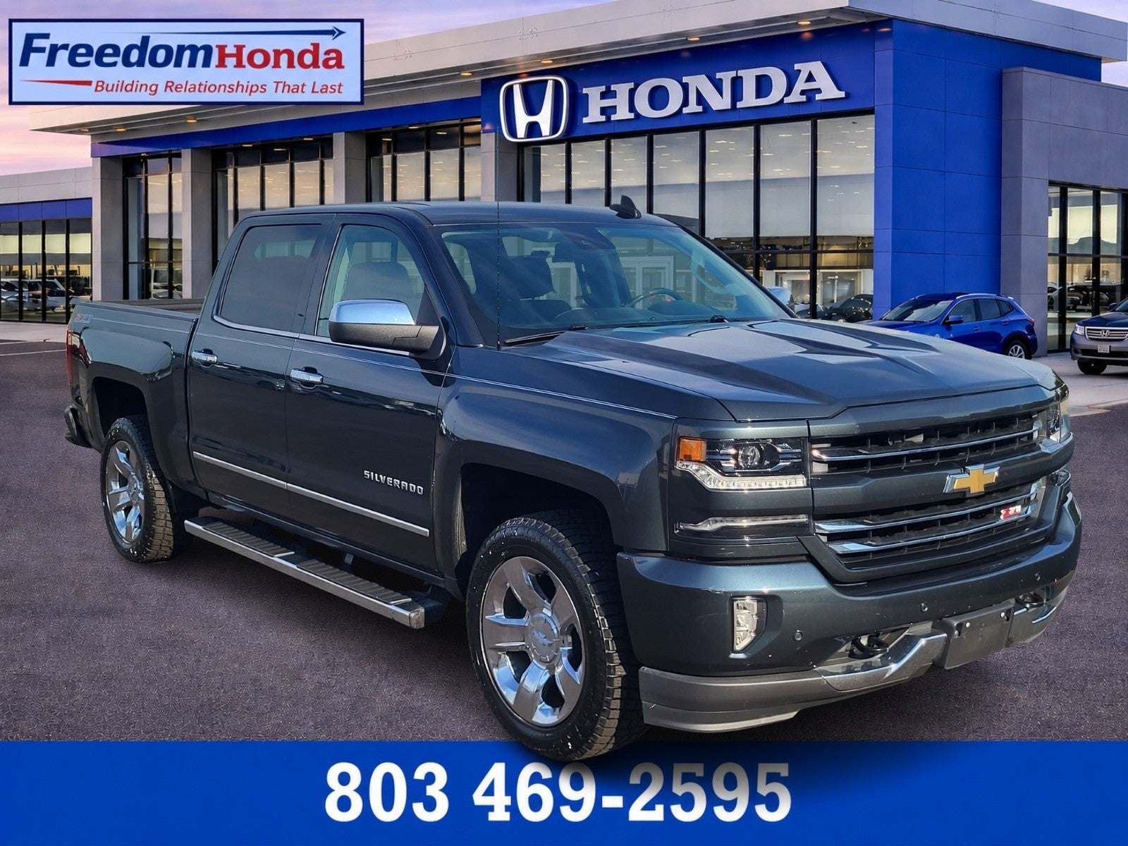 Gray (Graphite Metallic) 2017 Chevrolet Silverado 1500 Pickup Truck Four-Wheel Drive Automatic