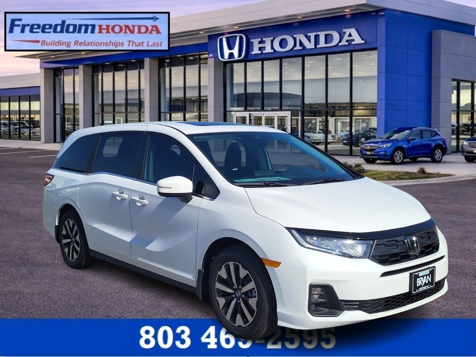 Platinum White Pearl 2026 Honda Odyssey EX-L FWD Minivan Front-Wheel Drive Automatic