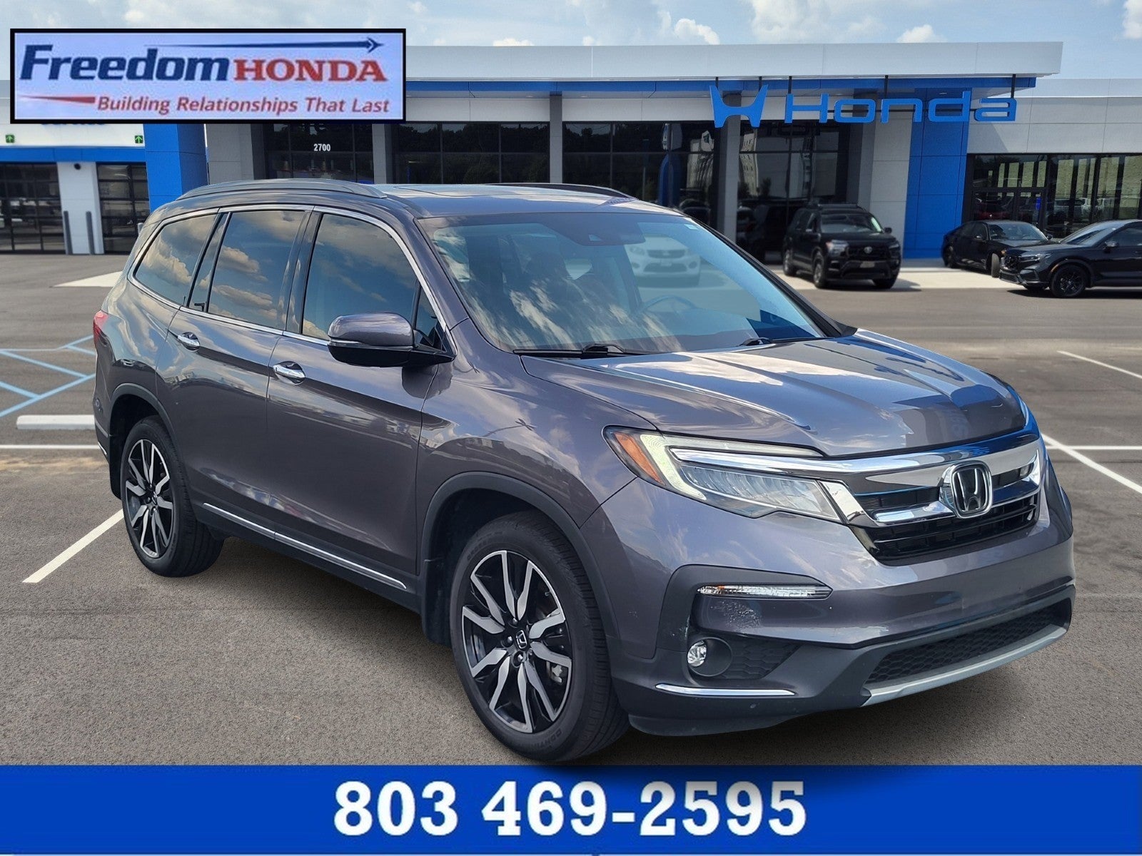 Gray (Modern Steel Meta) 2021 Honda Pilot SUV / Crossover All-Wheel Drive Automatic